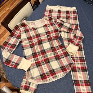 Old Navy Cozy Red and Blue Plaid Pajamas